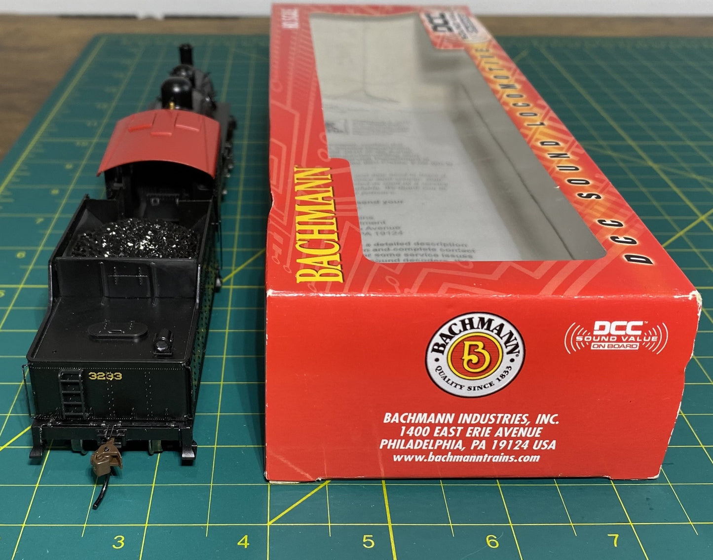 Bachmann 51807 Pennsylvania Alco 2-6-0 Steam Loco w/Sound & DCC #3233