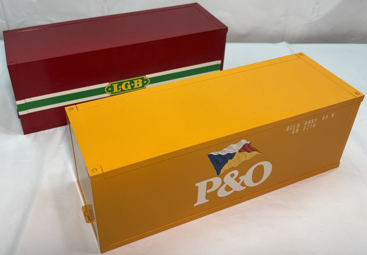 LGB 5057 G Scale P & O Shipping Container Set