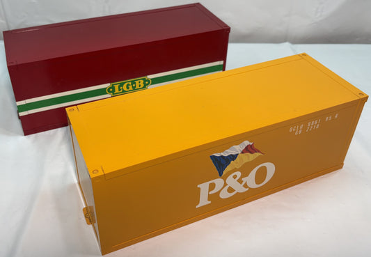 LGB 5057 G Scale P & O Shipping Container Set