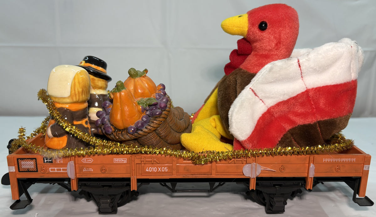 LGB 4010 G Scale European Low Side Gondola Custom Halloween Decoration
