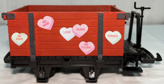 LGB G Scale LGB Customized High Sided Gondola Car – St Valentine’s Day