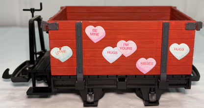 LGB G Scale LGB Customized High Sided Gondola Car – St Valentine’s Day
