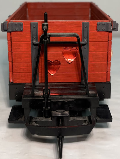 LGB G Scale LGB Customized High Sided Gondola Car – St Valentine’s Day