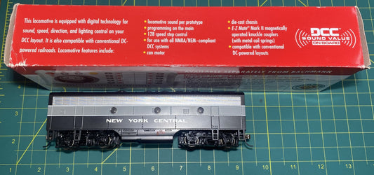 Bachmann 64402 HO New York Central EMD F7B Diesel Locomotive Sound/DCC