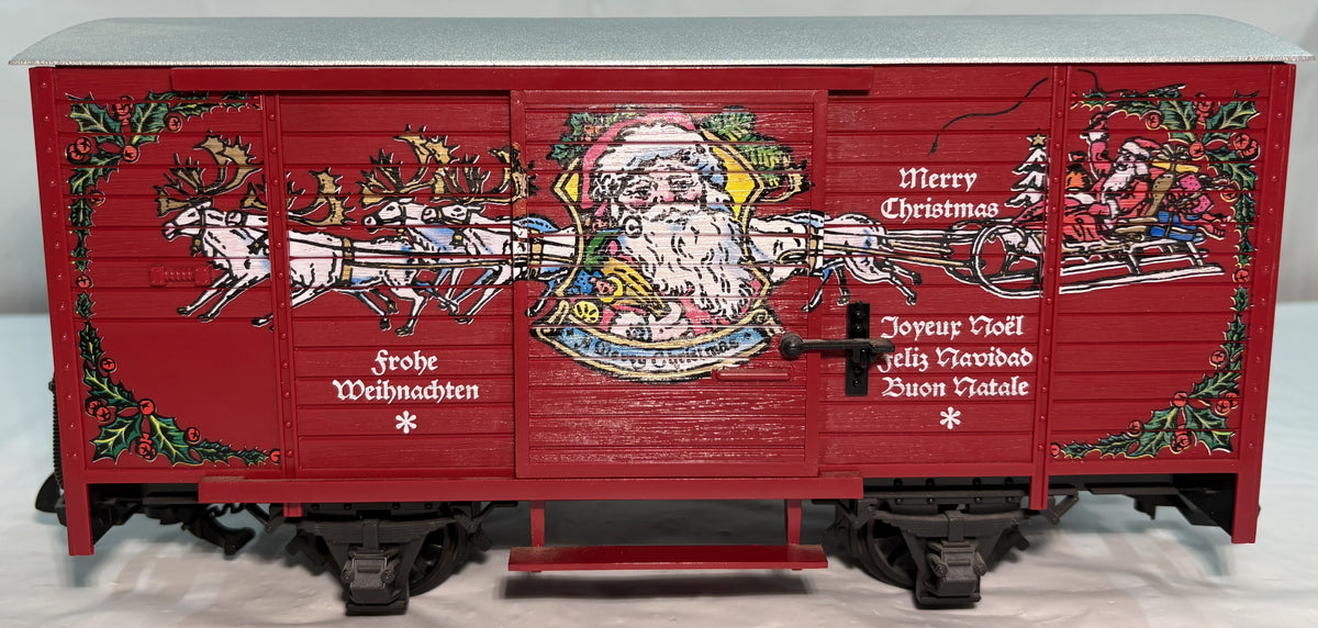LGB 43352 G Scale Merry Christmas Sound Boxcar