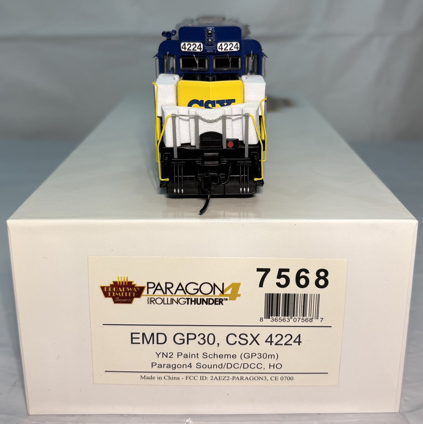 Broadway Limited 7568 P4 GP30 Diesel CSX #4224/YN2 DC/DCC Sound