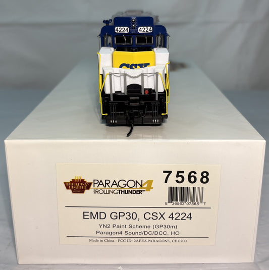 Broadway Limited 7568 P4 GP30 Diesel CSX #4224/YN2 DC/DCC Sound