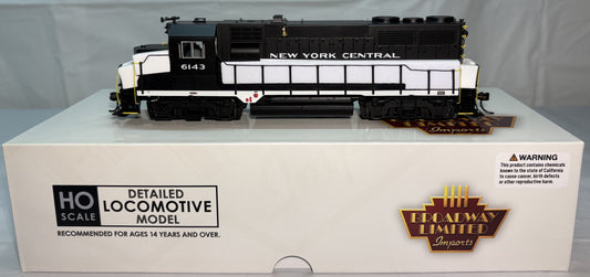 Broadway Limited 7540 EMD GP35, NYC 6143, Black w/ White Paragon4 Sound/DC/DCC