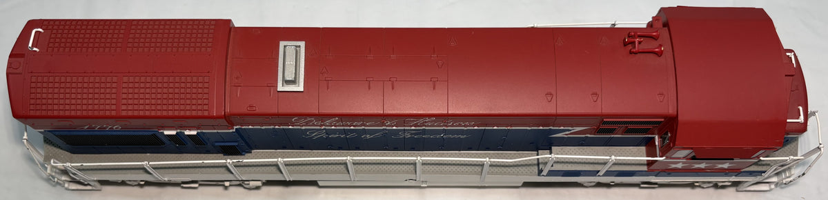 Atlas 2003901 O Gauge, 2 Rail Delaware & Hudson GE U23B ‘Spirit of Freedom’ #1776