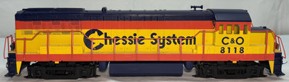 Weaver 1328 O Gauge, 2 Rail Chesapeake & Ohio U25B Chessie System #8118