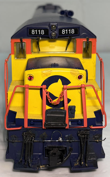 Weaver 1328 O Gauge, 2 Rail Chesapeake & Ohio U25B Chessie System #8118