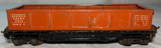 Lionel Pre War 2812 Gondola Orange
