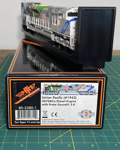 Union Pacific HO Scale MTH 80-2380-1 SD70ACe Diesel Engine w/Proto-Sound 3.0