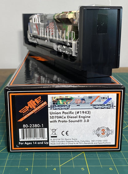 Union Pacific HO Scale MTH 80-2380-1 SD70ACe Diesel Engine w/Proto-Sound 3.0