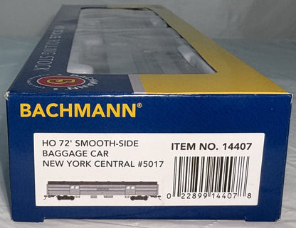 Bachmann 14407 72' Smooth-Side Baggage Car NYC #5017 20TH CENTURY LIMITED 1938 LIVERY