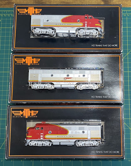Santa Fe  MTH 80-2185-1 HO Scale F-3 A/B/A Set With Proto-Sound 3.0