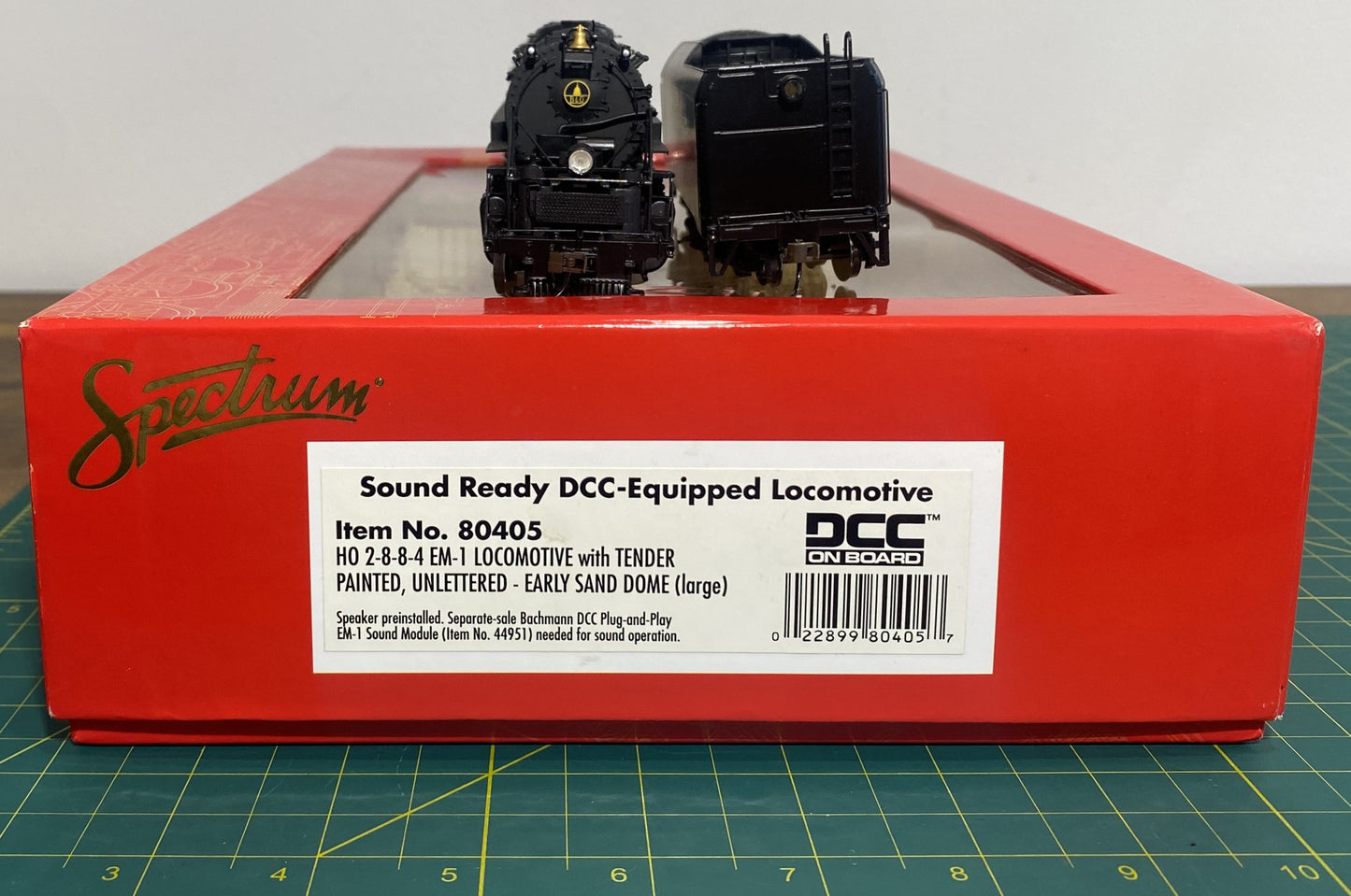 Bachmann 80405 Unlettered EM-1 2-8-8-4 Painted Steam Locomotive w/DCC