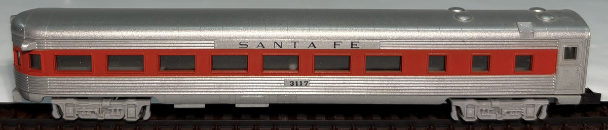 Minitrix 3042 N Scale Santa Fe Observation Car #3117
