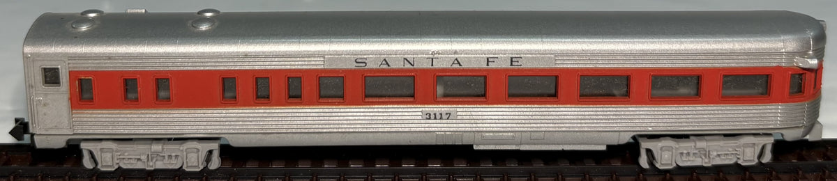 Minitrix 3042 N Scale Santa Fe Observation Car #3117
