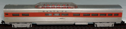 Minitrix 3052 N Scale Santa Fe Vista Dome Passenger Car #502
