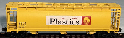 Delaware Valley Freight Cars 3063 N Scale Shell chemical Plastics Hopper #3524