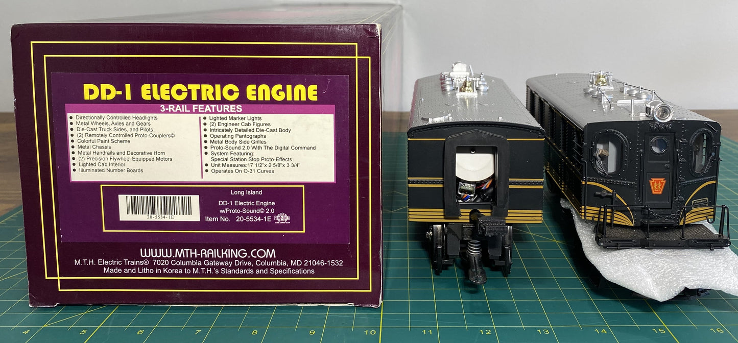 MTH 20-5534-1E O Gauge Long Island Electric Locomotive w/PS2 #344 EX/Box