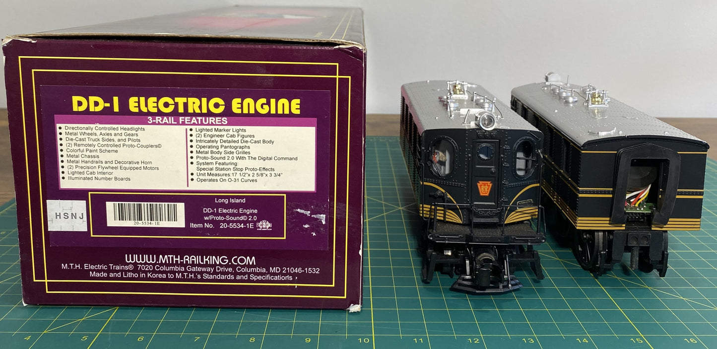 MTH 20-5534-1E O Gauge Long Island Electric Locomotive w/PS2 #344 EX/Box