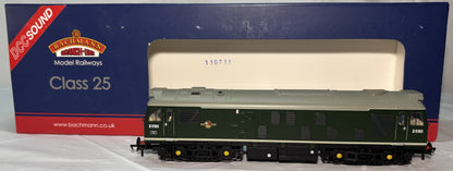 Bachman Branch Line 32-330DS British Rail Class 25/1 D5183 British Railways Green with Late Crest