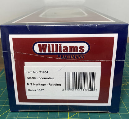 Williams 21834 O Reading NS Heritage SD90 Diesel Locomotive #1067