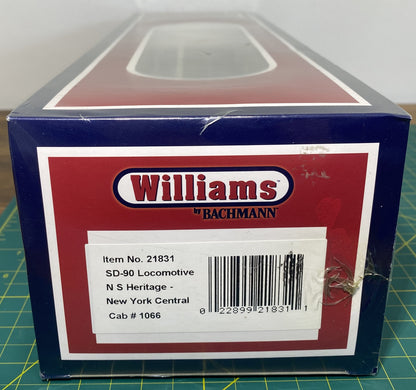 Williams 21831 O New York Central NS Heritage EMD SD90 3-Rail Diesel Loco #1066