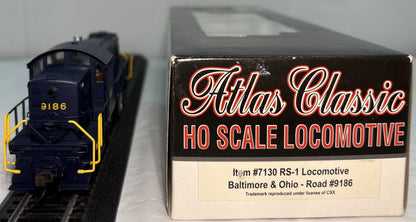 Atlas 7130 HO Baltimore & Ohio RS 1 Diesel Locomotive #9186