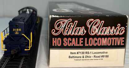 Atlas 7130 HO Baltimore & Ohio RS 1 Diesel Locomotive #9186