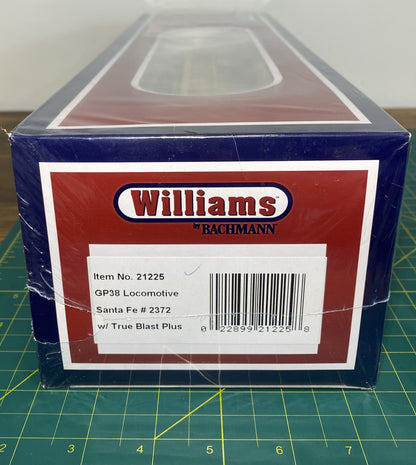 Williams 21225 O Santa Fe EMD GP38 Conventional 3-Rail Diesel Locomotive #2372