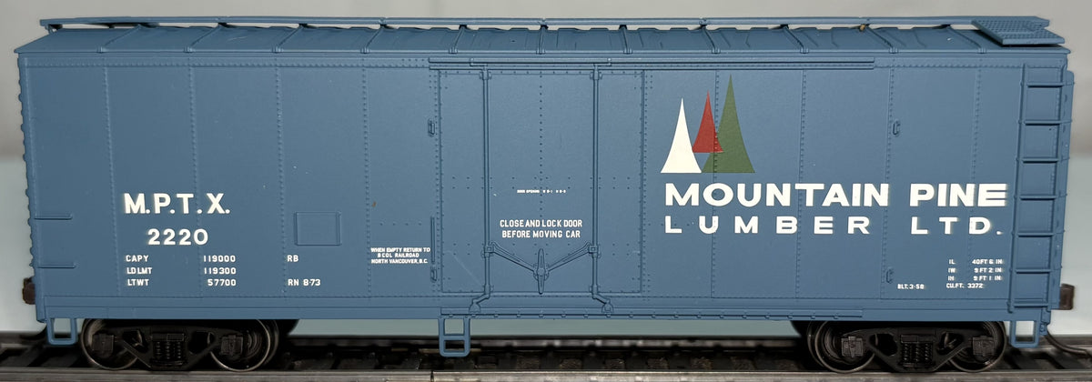 Atlas 20002741 HO Mountain Pine Lumber 40' Plug Door Boxcar #2220