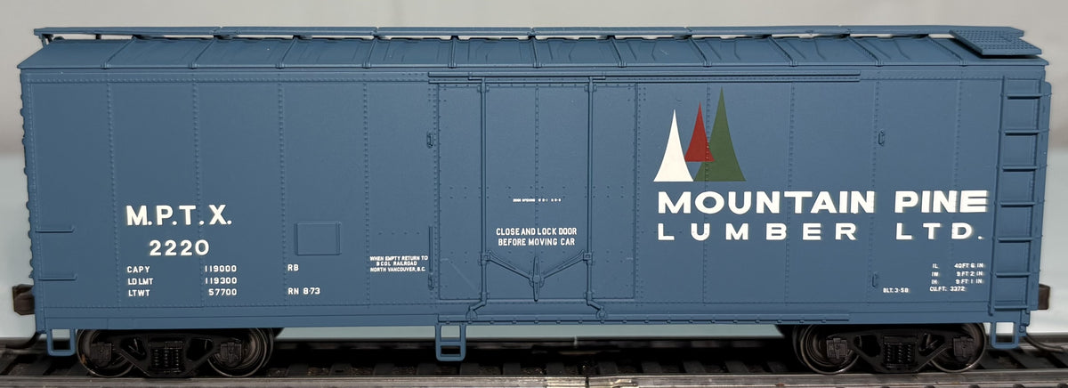 Atlas 20002741 HO Mountain Pine Lumber 40' Plug Door Boxcar #2220