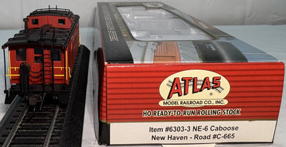 Atlas 6303-3 HO New Haven NE-6 Caboose #C-665