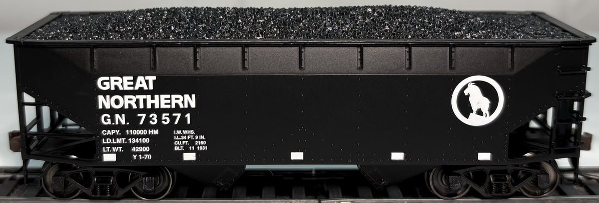 Atlas 20 002 482 HO Great Northern Offset Side 2-Bay Open Hopper #97765