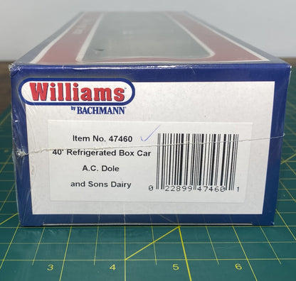 This is the Williams #47460 A. C. Dole and Sons Dairy Refrigerated Box Car