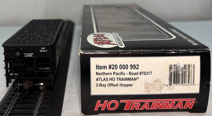 Atlas 20 000 992 HO Northern Pacific 2 Bay Offset Hopper #70317