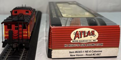 Atlas 6303-1 HO New Haven NE-6 Caboose #C-667