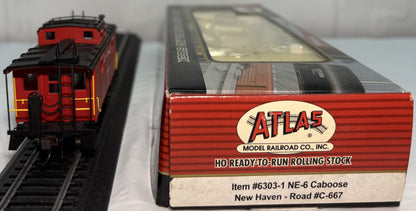 Atlas 6303-1 HO New Haven NE-6 Caboose #C-667