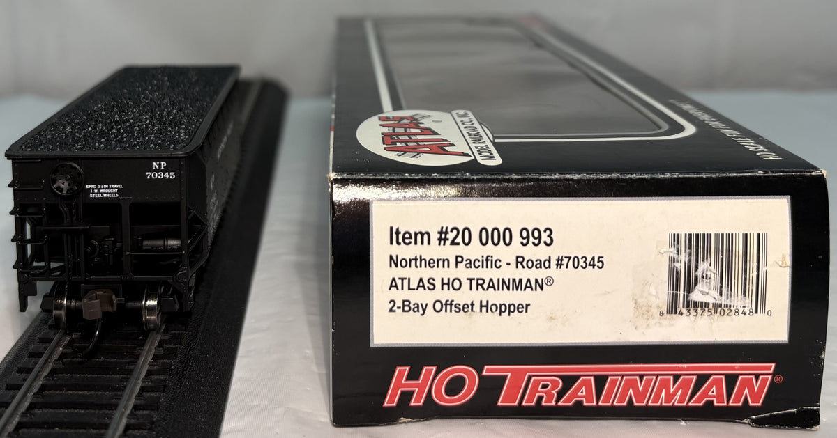 Atlas 20 000 993 HO Northern Pacific 2 Bay Offset Hopper #70345