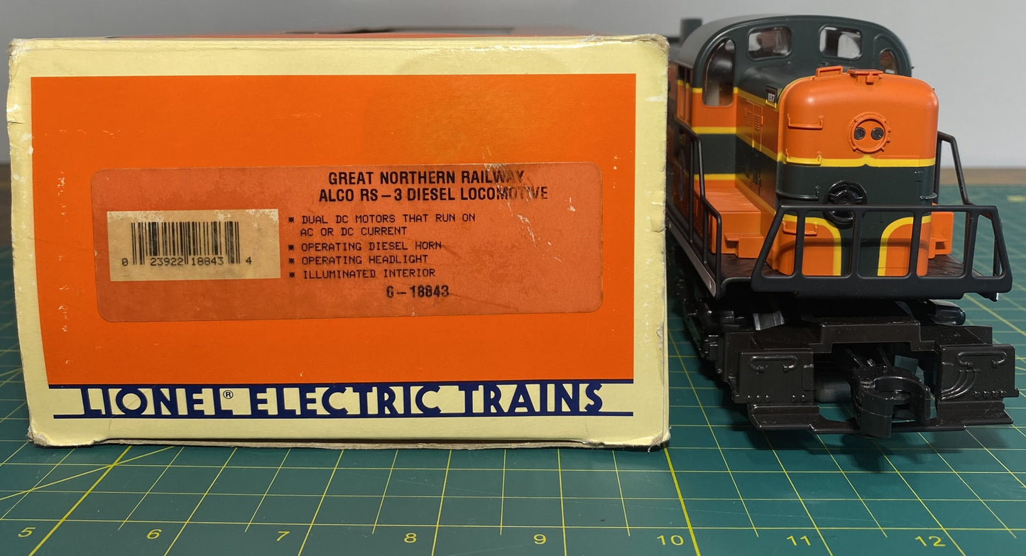 LIONEL 6-18843 Great Northern #198 RS-3 Diesel Locomotive