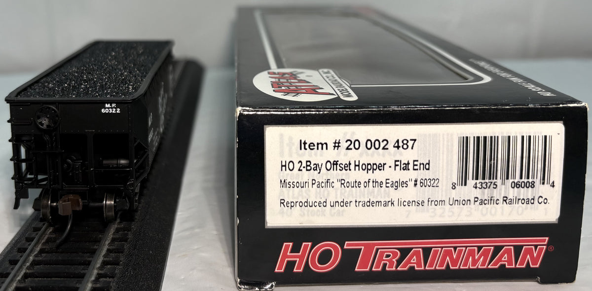 Atlas 20 002 487 HO Missouri Pacific MP 2-Bay Offset Hopper #60322
