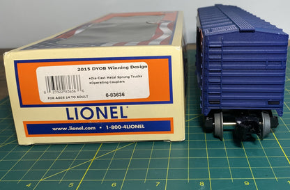 Lionel 6-83636 115TH BOXCAR DESIGN WINNING BOXCAR