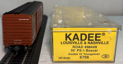 Kadee 6706 HO Scale Louisville & Nashville 50' PS 1 Double Door Boxcar #98449