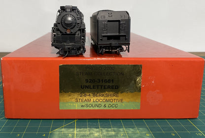 Proto 2000 Heritage Steam 2-8-4 "Berkshire" Powered w/Sound & DCC Unlettered