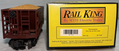 MTH 30-7522 O Gauge Pennsylvania RailKing Ore Car #15886