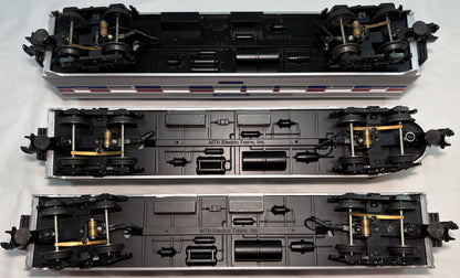 MTH RK-6001, RK-6002, RK-6003 O Gauge Amtrak Streamlined Passenger Cars Set