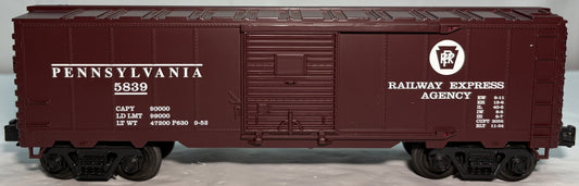 Industrial Rail 1002 O Gauge Pennsylvania REA Boxcar #5839